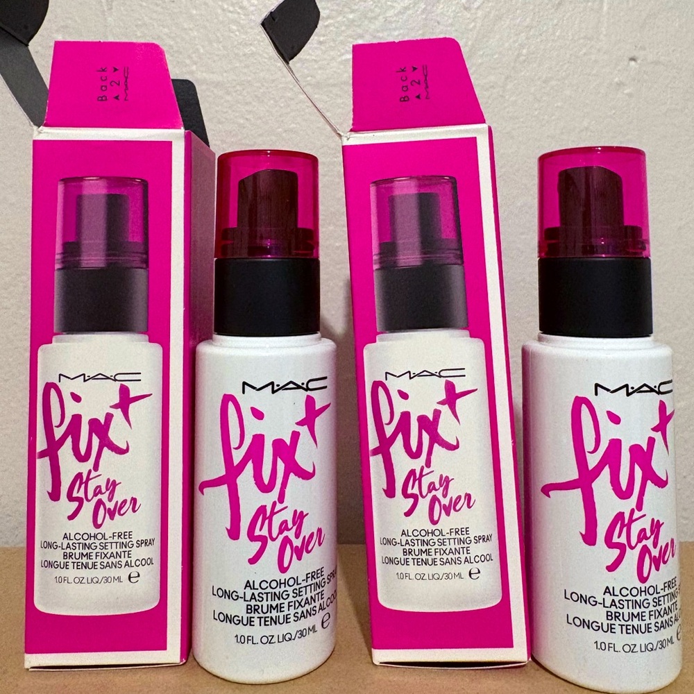 (2) MAC Cosmetics Fix+ Stay Over Setting - Pink-NEW - Picture 2 of 6